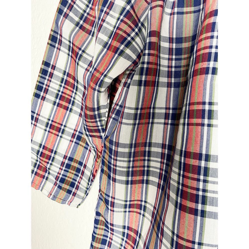 Vintage Romance California Womens Plaid Button Up Blouse Ruffles Western Country - Picture 5 of 9
